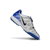 Nike Air Zoom Total 90 III Gray and Blue Turf TF Football Boot