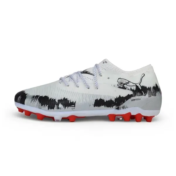 Puma Future 8 Elite White, Gray and Red Multi Ground MG Football Boot