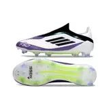 Adidas F50 Elite Laceless Black and Blue Firm Ground FG Football Boot