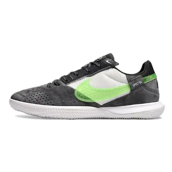 Nike Streetgato Gray White and Green Indoor IC Football Boot