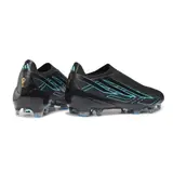 Adidas F50 Hyperfast Laceless Elite World Cup Pack Firm Ground FG Football Boot - Black/Cyan