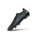 Adidas F50 Hyperfast Laceless Elite World Cup Pack Firm Ground FG Football Boot - Black/Cyan