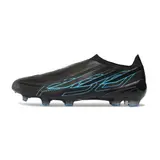 Adidas F50 Hyperfast Laceless Elite World Cup Pack Firm Ground FG Football Boot - Black/Cyan