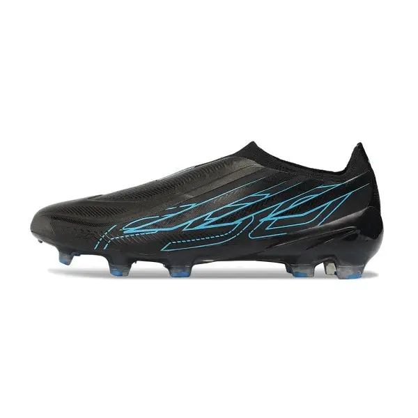 Adidas F50 Hyperfast Laceless Elite World Cup Pack Firm Ground FG Football Boot - Black/Cyan