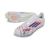 Adidas F50 Elite Laceless White and Blue Firm Ground FG Football Boot