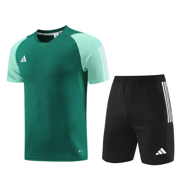 Adidas Green Training Set T-Shirt and Shorts
