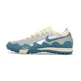 Nike x Patta Zoom Mercurial Vapor Elite White, Blue and Silver Turf TF Football Boot
