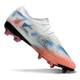 Puma Future 8 Low Cut White Orange and Blue Firm Ground FG Football Boot