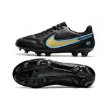 Nike Tiempo Legend 9 Elite Black and Yellow Firm Ground FG Football Boot