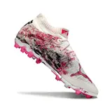 Puma Future 8 White and Pink Artificial Ground AG Football Boot