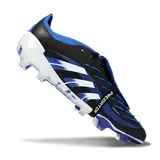 Adidas Predator 25 Elite Tongue Black White and Blue Firm Ground FG Football Boot