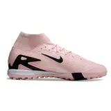 Nike Zoom Mercurial Superfly 10 Elite Kids Pink and Black Turf TF Football Boot