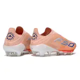 Adidas F50+ Elite Laceless Orange Firm Ground FG Football Boot - Peach