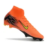 Nike Air Zoom Mercurial Superfly 10 Elite Orange and Black Firm Ground FG Football Boot