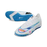 Nike Zoom Mercurial Vapor 16 Elite White and Light Blue Turf TF Football Boot
