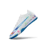 Nike Zoom Mercurial Vapor 16 Elite White and Light Blue Turf TF Football Boot