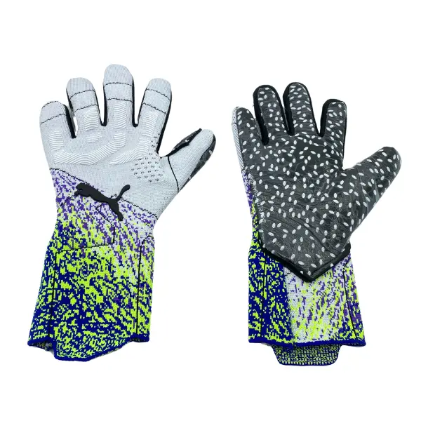 Puma Future Z White Purple Blue and Green Goalkeeper Gloves