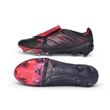 Adidas Predator 26 Tongue Elite Black and Red Leather Tech Pack Firm Ground FG Football Boot