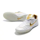Nike Tiempo 7 R10 Elite White and Golden Turf TF Football Boot