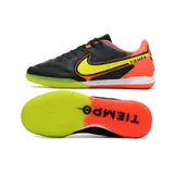 Nike Tiempo Legend 9 Elite Black Orange and Yellow Indoor IC Football Boot