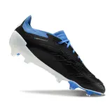 Adidas Predator 30 Elite Black White and Blue Firm Ground FG Football Boot