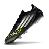Adidas F50 Primeknit Elite Black White and Green Firm Ground FG Football Boot