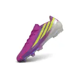 Adidas F50 Hyperfast Laced Elite Black and Blue Firm Ground FG Football Boot - Purple/Yellow
