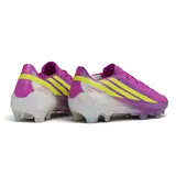 Adidas F50 Hyperfast Laced Elite Black and Blue Firm Ground FG Football Boot - Purple/Yellow