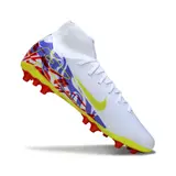 Nike Air Zoom Mercurial Superfly 10 Academy White Purple and Red Artificial Ground AG Football Boot