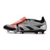 Adidas Predator 30 Elite Tongue Silver Gray and White Firm Ground FG Football Boot