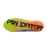Adidas Predator 30 Elite Tongue White Black and Orange Firm Ground FG Kids Football Boot