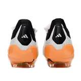 Adidas Predator 30 Elite Tongue White Black and Orange Firm Ground FG Kids Football Boot