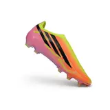 Adidas F50 Hyperfast Laceless Elite Light Green and Orange Firm Ground FG Football Boot