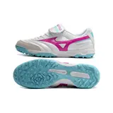 Mizuno Morelia TF White Pink and Blue Turf TF Football Boot