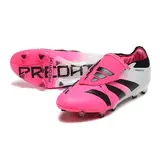 Adidas Predator 30 Elite Tongue White and Pink Firm Ground FG Kids Football Boot