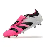 Adidas Predator 30 Elite Tongue White and Pink Firm Ground FG Kids Football Boot