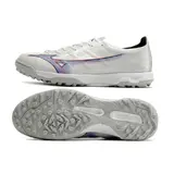 Mizuno Alpha White and Gray Turf TF Football Boot