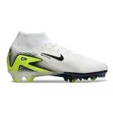 Nike Air Zoom Mercurial Superfly 10 Elite White Green and Black Firm Ground FG Kids Football Boot