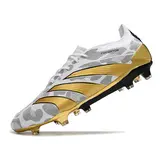 Adidas Predator 30 Elite Gray and Gold Firm Ground FG Football Boot