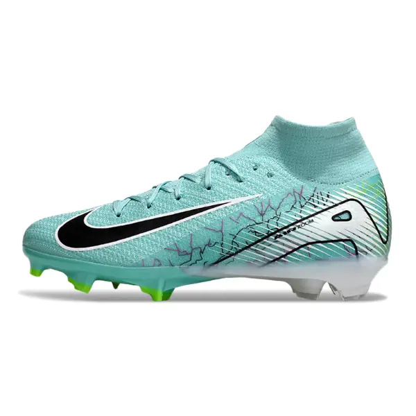 Nike Air Zoom Mercurial Superfly 10 Elite Light Blue Firm Ground FG Kids Football Boot - Aqua