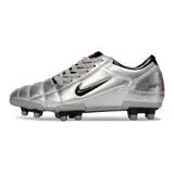 Nike Total 90 III Silver and Black Firm Ground FG Football Boot