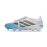 Adidas Predator 26 Elite Tongue White and Blue Firm Ground FG Football Boot
