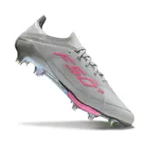 Adidas F50 + Elite Gray Pink and Yellow Mixed Studs SG Football Boot