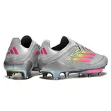 Adidas F50 + Elite Gray Pink and Yellow Mixed Studs SG Football Boot