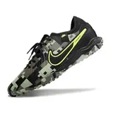 Nike Tiempo 10 Legend Pro Black and Green Camo Turf TF Football Boot