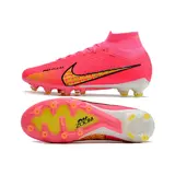 Nike Air Zoom Mercurial Superfly 9 Elite Pink and Yellow Artificial Ground AG Football Boot
