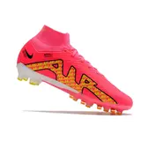 Nike Air Zoom Mercurial Superfly 9 Elite Pink and Yellow Artificial Ground AG Football Boot