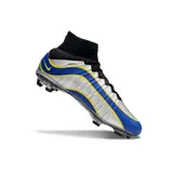 Nike Mercurial Superfly 4 Elite Gray and Blue Firm Ground FG Football Boot