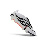Adidas Predator 26 Elite Tongue White, Purple and Black Firm Ground FG Football Boot