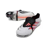 Adidas Predator 26 Elite Tongue White, Purple and Black Firm Ground FG Football Boot